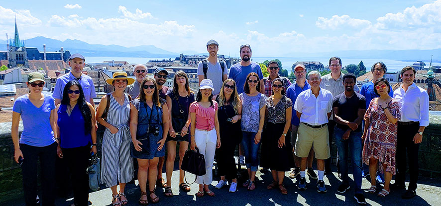 New Faculty Retreat group in Lausanne, Switzerland