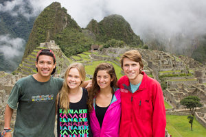 Pepperdine University students abroad through international programs