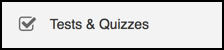 Choose the Tests and Quizzes tool in your site menu.