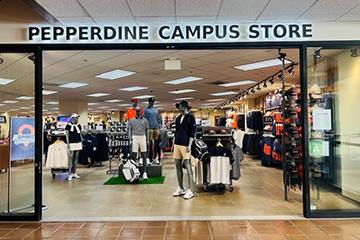 Pepperdine campus store window front