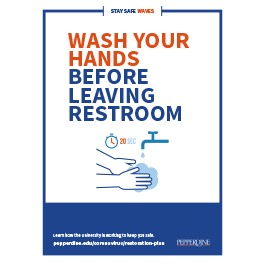 Wash Hands Before Leaving Restroom