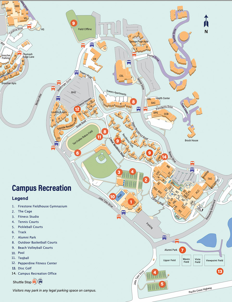 Campus Recreation Map