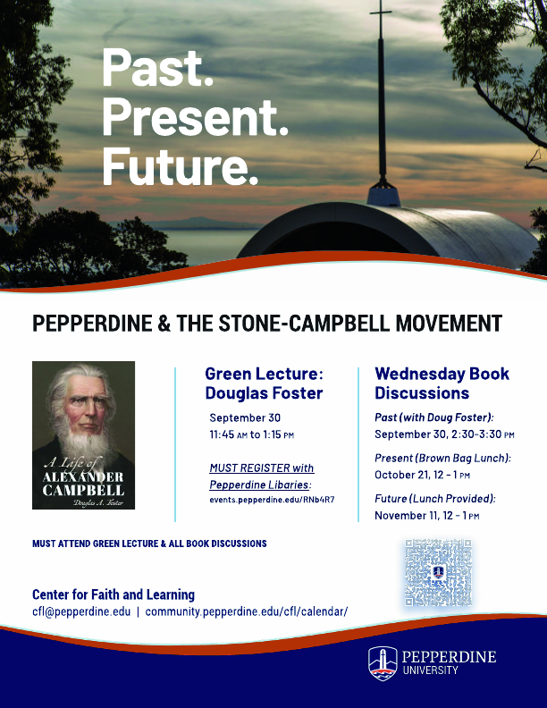 Flier for Book Discussion on Douglas Foster book