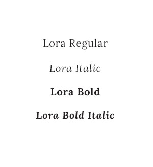 lora typeface