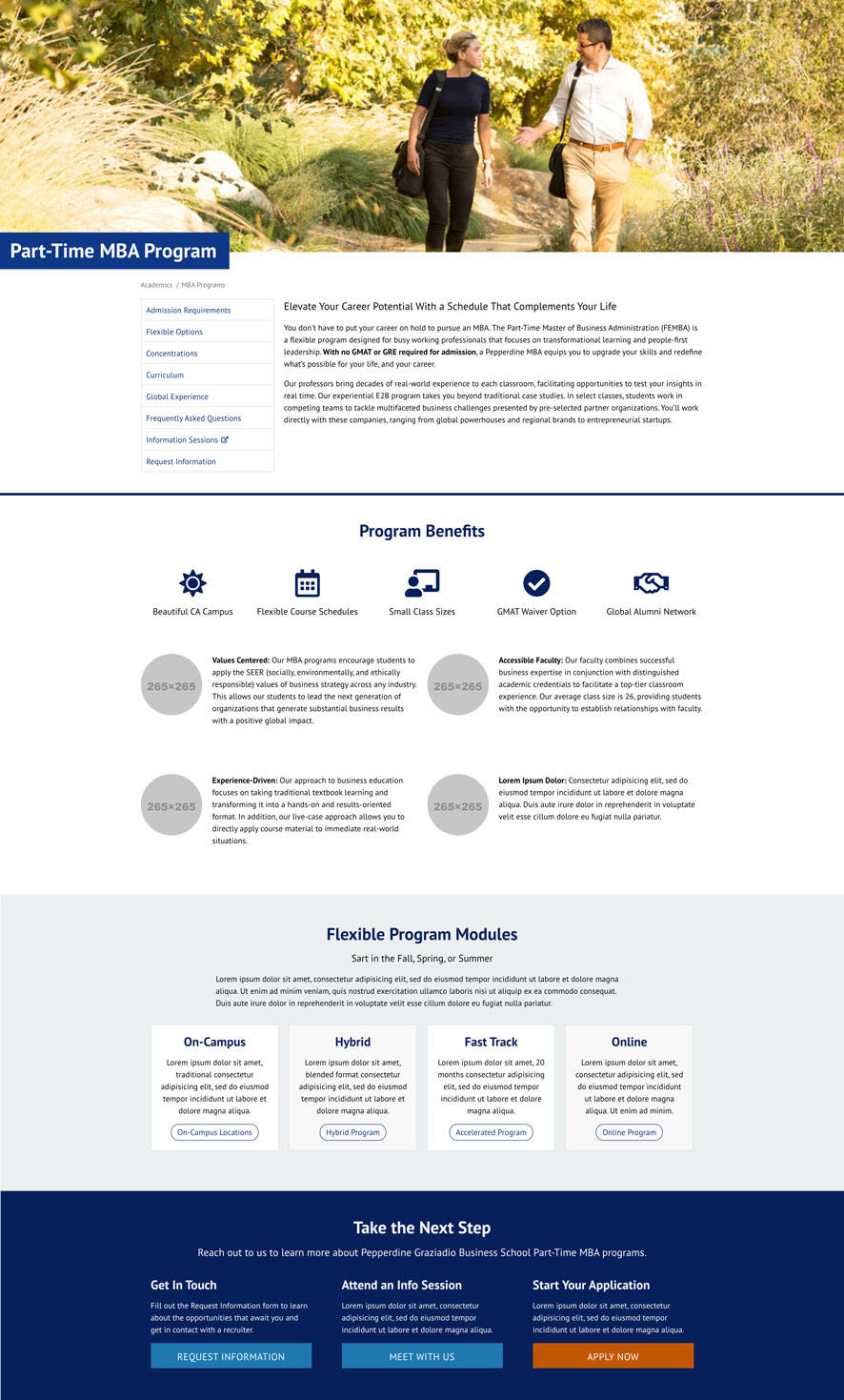 program page sample layout part 1