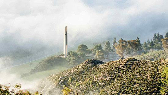 Theme Tower with Fog Sky