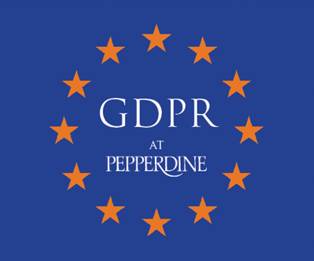 GDPR at Pepperdine flag