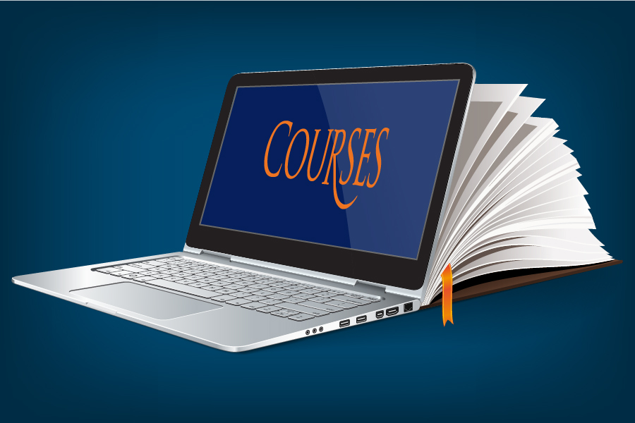 Courses laptop logo