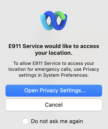 Open Privacy Settings screen