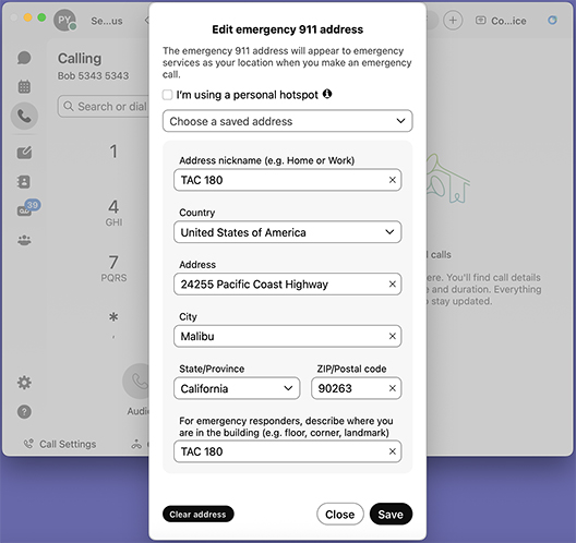 Using a Personal Hotspot screen