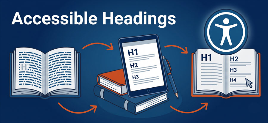Accessible headings in your content make the information available to everyone.