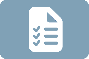 Clipboard with all items checked off the list.