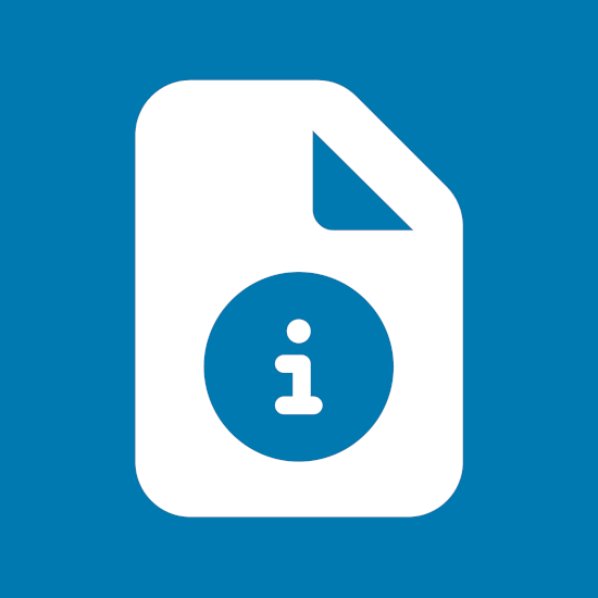 Document with Information Icon: Be Transparent About AI Use