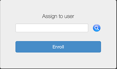 Assign to User screen
