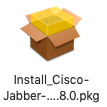 Cisco Jabber Mac installer icon