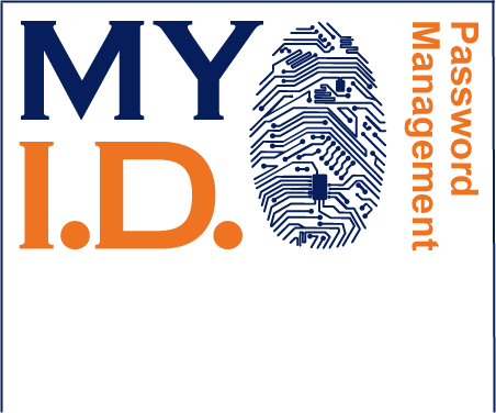 My I.D. with digital fingerprint logo