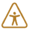 Orange triangle represents moderate digital accessibility issues.