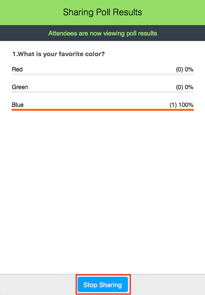 Stop Sharing Poll Results