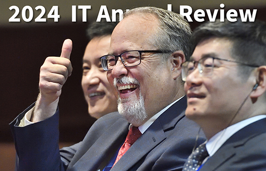 Pepperdine University Provost Jay Brewster reacts during the China-U.S. CTE Conference on June 14, 2024 in Malibu.