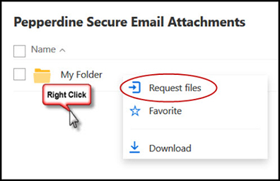 Attachments - request files window