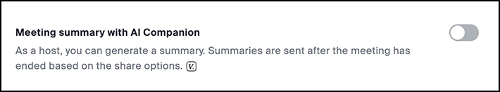 Meeting Summary with AI Companion