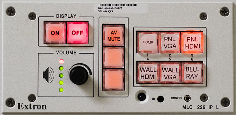 Push Button AV Panel buttons