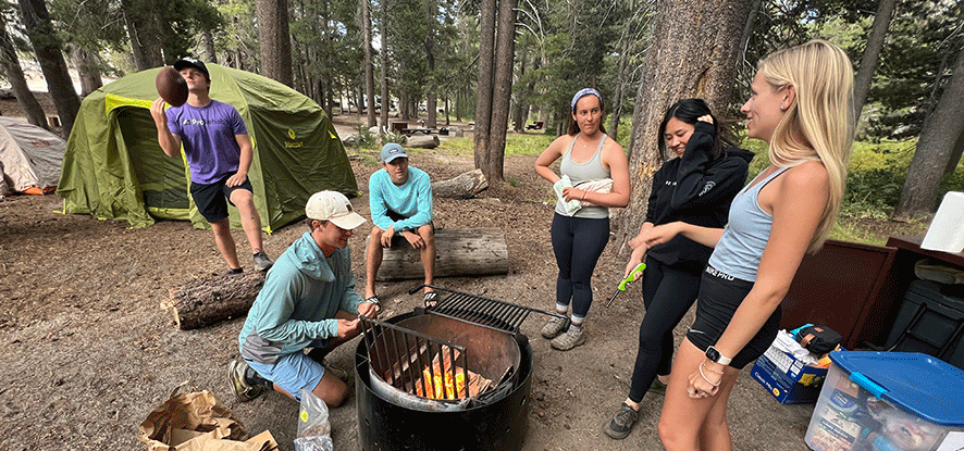 Campus rec staff retreat in Sequoia National Park