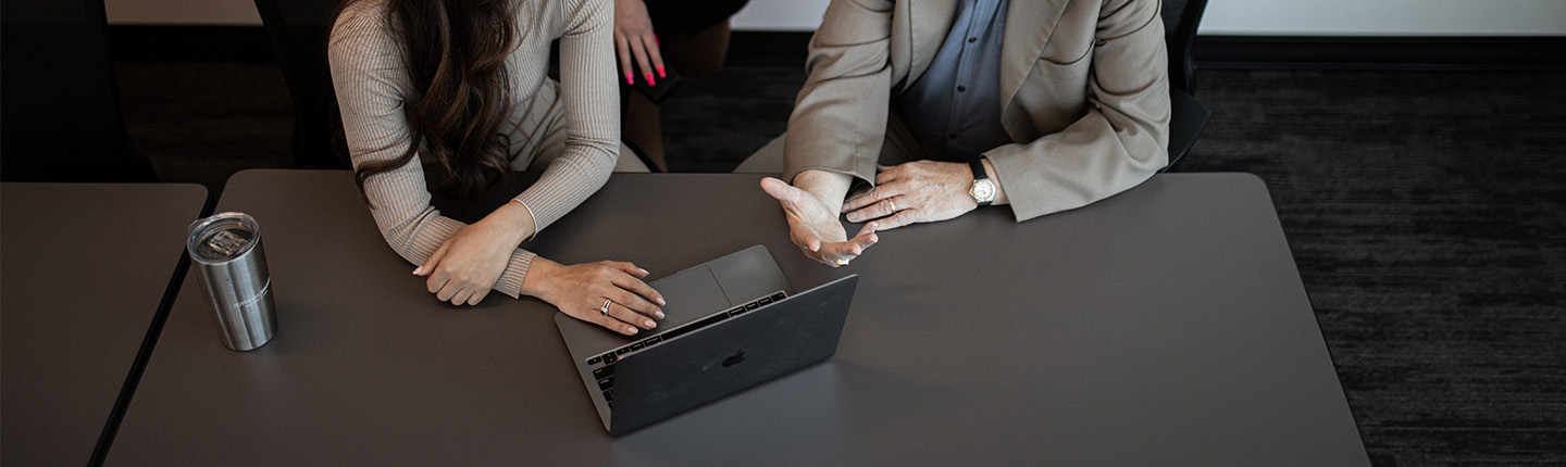 Academic advising on a laptop