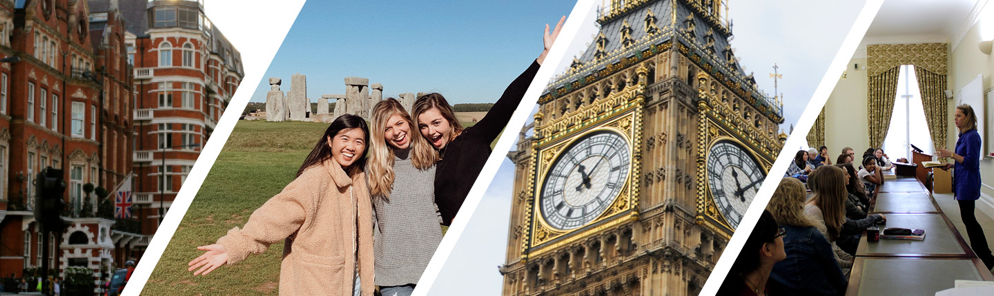 Seaver students studying abroad in London