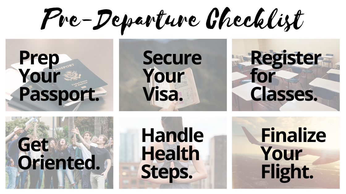 pre-departure checklist