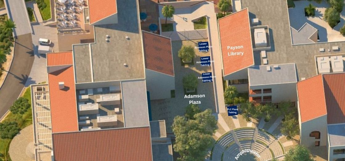 Adamson plaza tabling