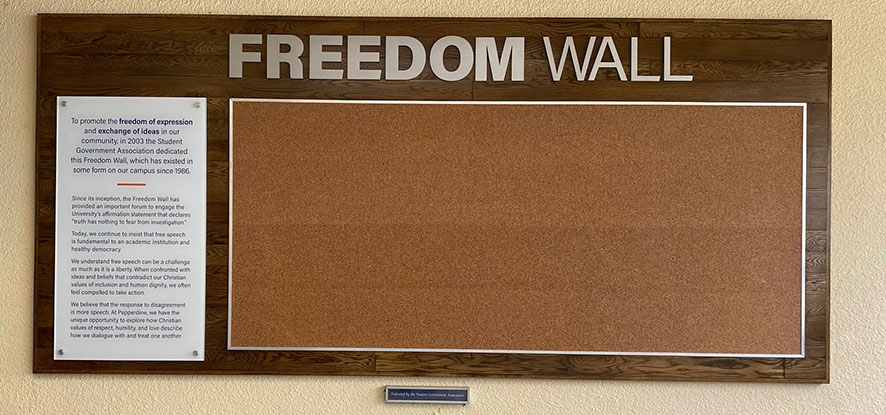 Freedom Wall on Malibu campus