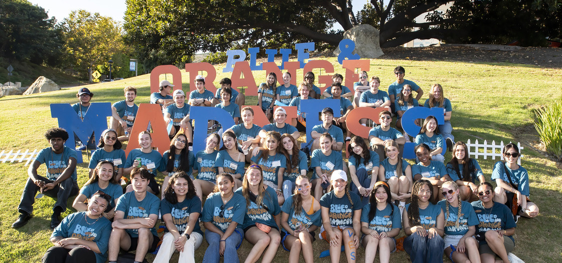 student programming board and volunteers