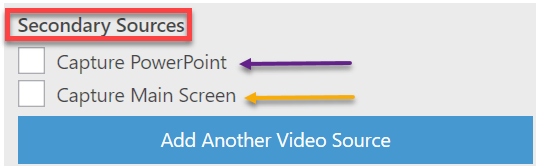 Secondary Sources Capture PowerPoint Capture Main Screen