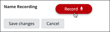 Click the red "Record" button to begin the recording process.