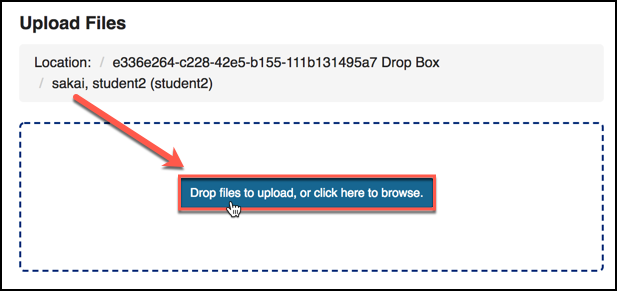 Sakai 12 Drop Box Tool Browse Files Image