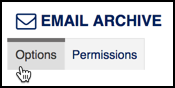 Sakai 12 Email Archive Options Image